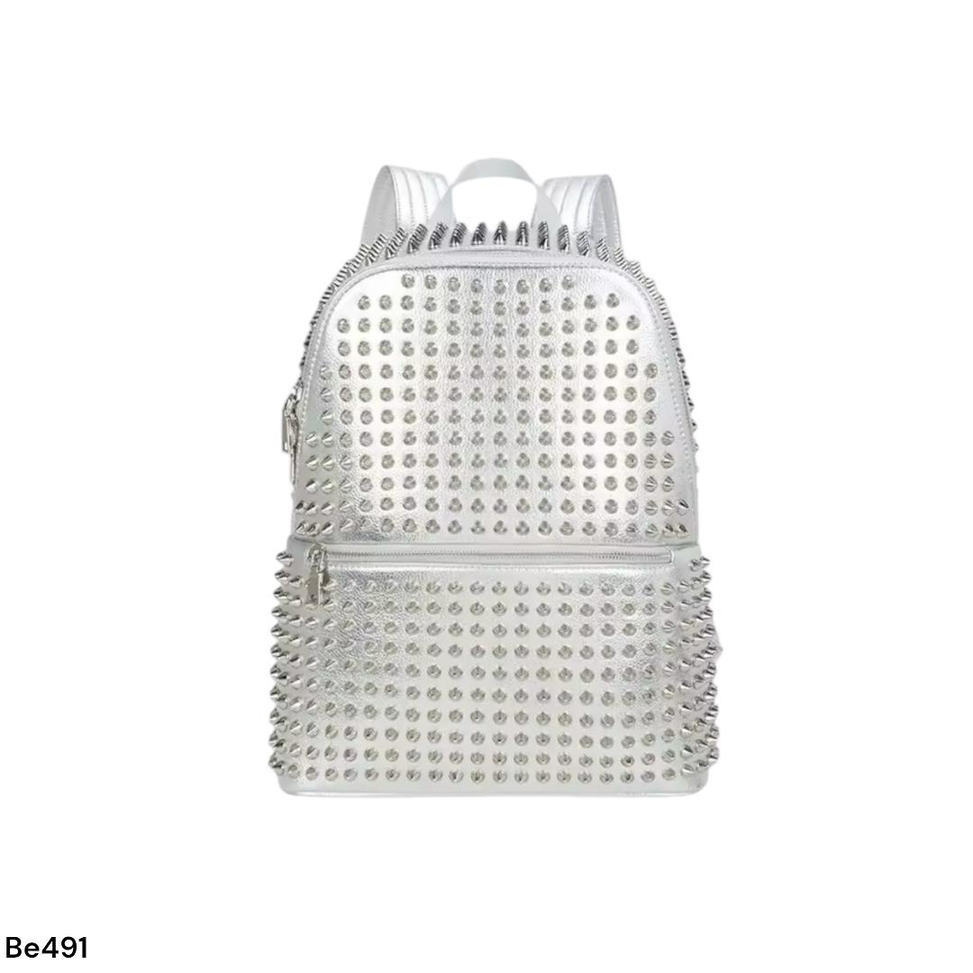 Morral plateado taches 39cm* 13cm* 42cm C-24035